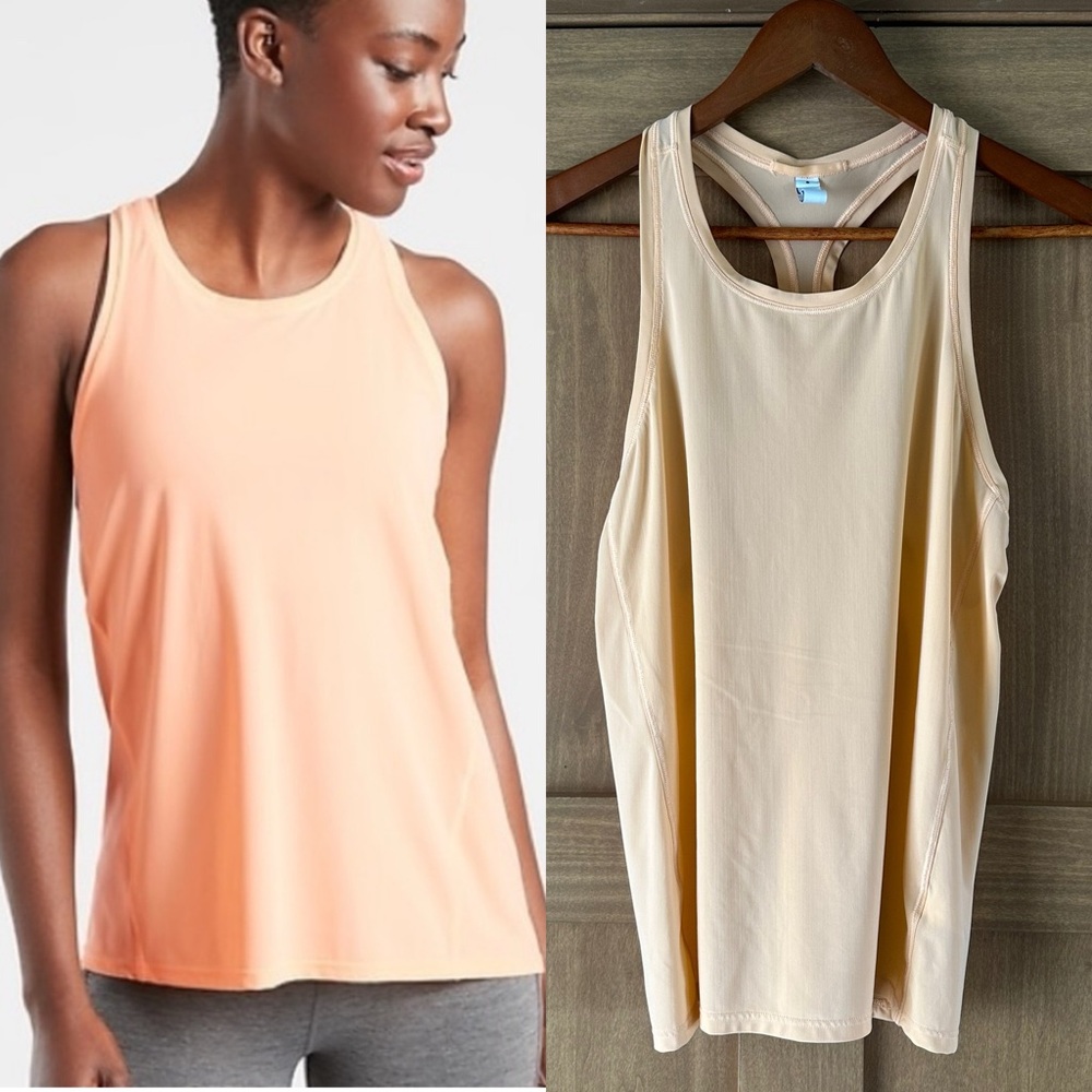 Athleta Ultimate Train Racerback Tank in Coral Volt size Small - Picture 1 of 10